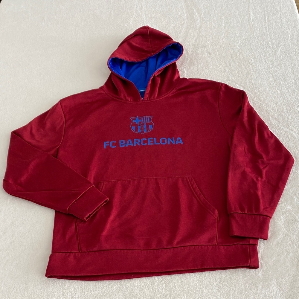 FC Barcelona Messi Red Hoodie